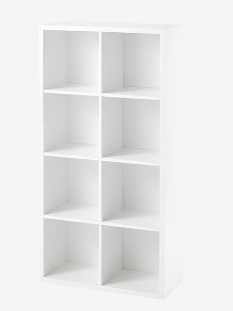 Mueble para organización 8 compartimentos BLANCO CLARO LISO 