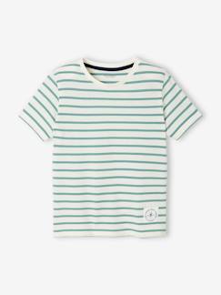 camisetas-Camiseta de manga corta y estilo marinero para niño