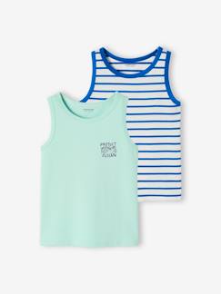 Niño-Camisetas y polos-Camisetas-Lote de 2 camisetas sin mangas para niño