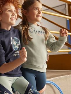 Niña-Jerséis, chaquetas de punto, sudaderas-Sudadera deportiva con cuello redondo "Keep moving together", para niña