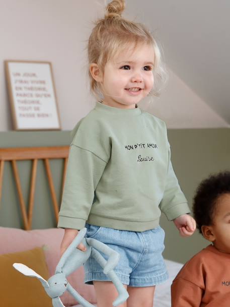 Bebé-Sudaderas, jerséis y chaquetas de punto-Sudaderas-Sudadera con mensaje personalizable, para bebé