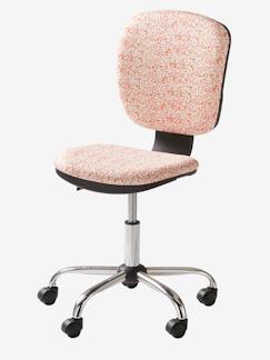 Silla de terciopelo para escritorio, con ruedas, para niño rosa maquillaje  - Vertbaudet