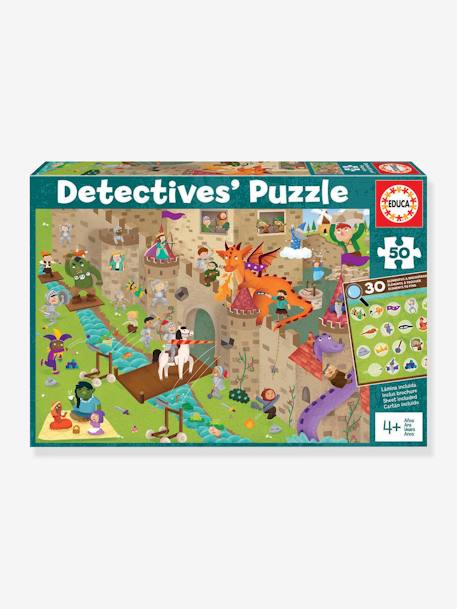 Puzzle 50 piezas Detective Castillo - EDUCA VERDE OSCURO BICOLOR/MULTICOLO 