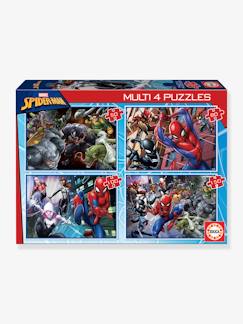 Juguetes-Juegos educativos- Puzzles-4 Puzzles Progresivos Spiderman - EDUCA