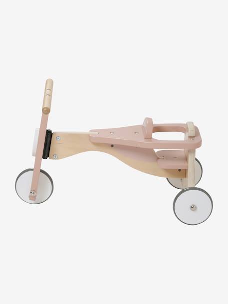 Correpasillos + silla para muñecas de madera FSC® BEIGE MEDIO LISO CON MOTIVOS 