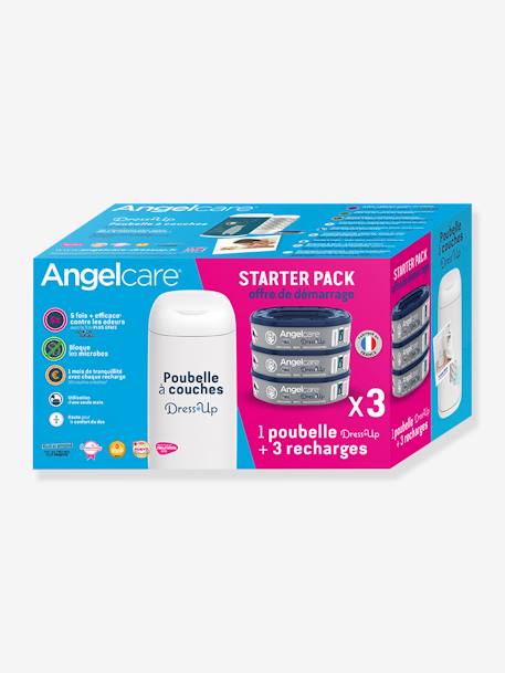 Starter pack cubo de pañales + 3 recambios Dress Up ANGELCARE blanco 