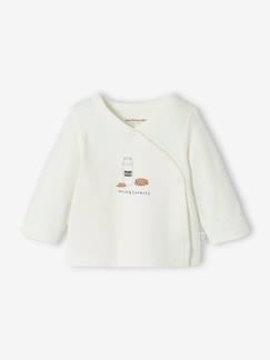 Bebé-Camisetas-Chaqueta cruzada de algodón y elastán, bebé recién nacido
