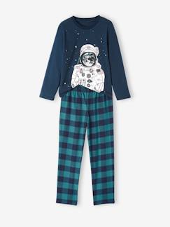 Niño-Pijamas -Pijama Espacio con parte de abajo en franela, niño