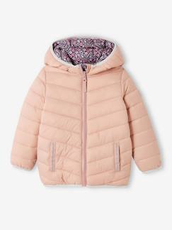 Niña-Abrigos y chaquetas-Chaqueta con capucha ligera reversible, para niña
