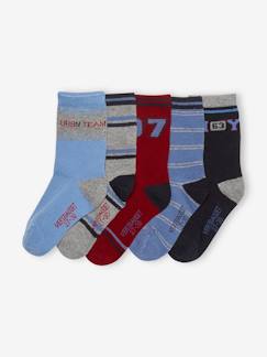 Ecorresponsables-Pack de 5 pares de calcetines para niño
