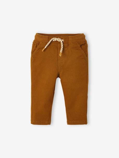 Pantalones y Vaqueros-Bebé-Pantalón de sarga con forro bebé niño