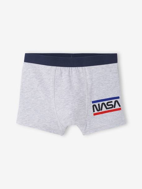 Pack de 3 boxers NASA® AZUL OSCURO LISO CON MOTIVOS 