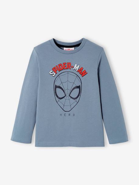 Camiseta de manga larga Spider-Man® AZUL CLARO LISO CON MOTIVOS 