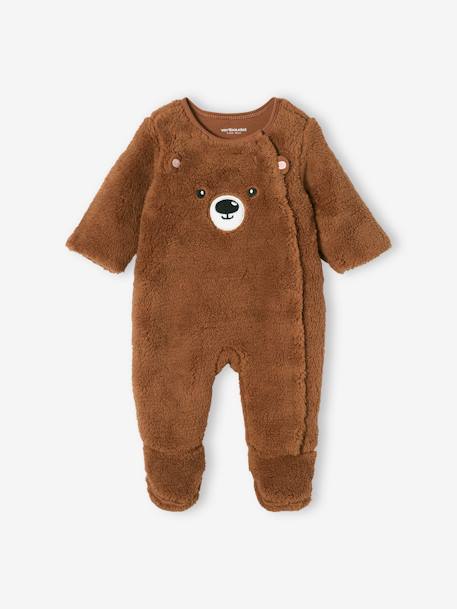 Morphologik y Indestructible-Bebé-Pijamas-Pelele "panda" de pelo sintético para bebé niño