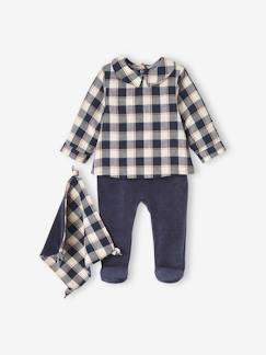 Pijamas y bodies bebé-Pelele para bebé niño 2 en 1 con doudou a juego