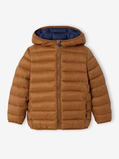 Materiales Reciclados-Niño-Abrigos y chaquetas-Chaqueta acolchada ligera con capucha y relleno de poliéster reciclado, para niño