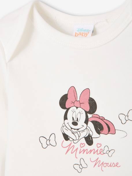 Pack de 2 bodies para bebé Disney® Minnie violeta medio liso con motivos -  Minnie