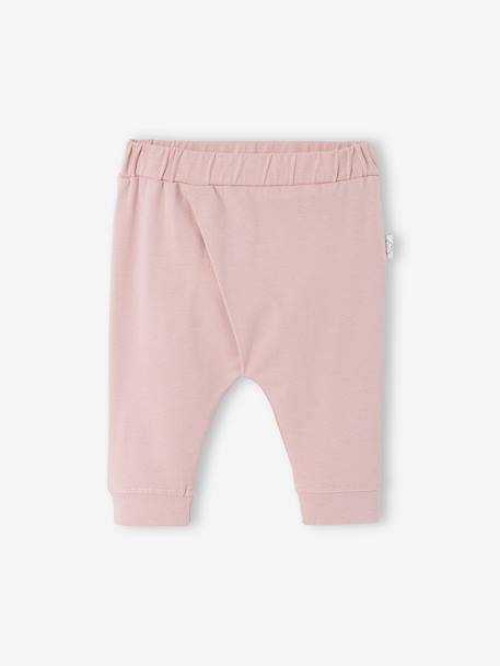 Pantalón de punto ligero para bebé recién nacido rosa liso - Vertbaudet