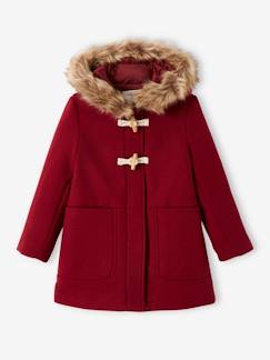 Niña-Abrigos y chaquetas-Abrigos y parkas-Trenca austríaca con capucha de paño de lana y cierre con alamares, para niña