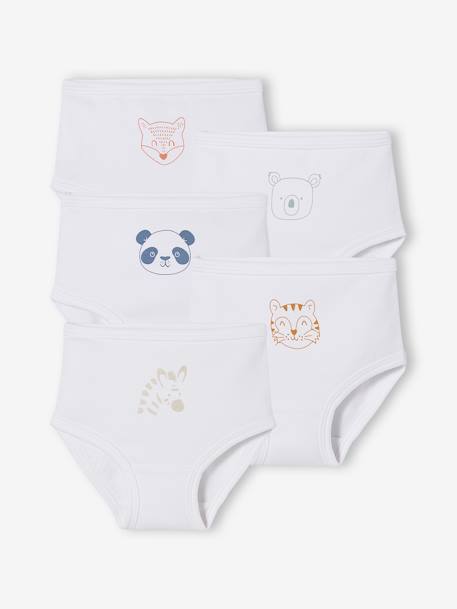 Pijamas y bodies bebé-Bebé-Pack de 5 cubrepañales 100% algodón para bebé