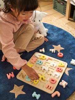 Toda la Selección-Juguetes-Puzzle con letras para encajar, de madera