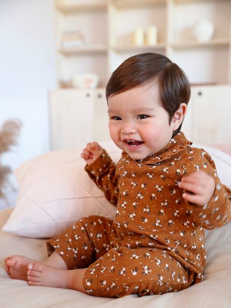 Bebé-Pelele de algodón con abertura delante, para bebé niña