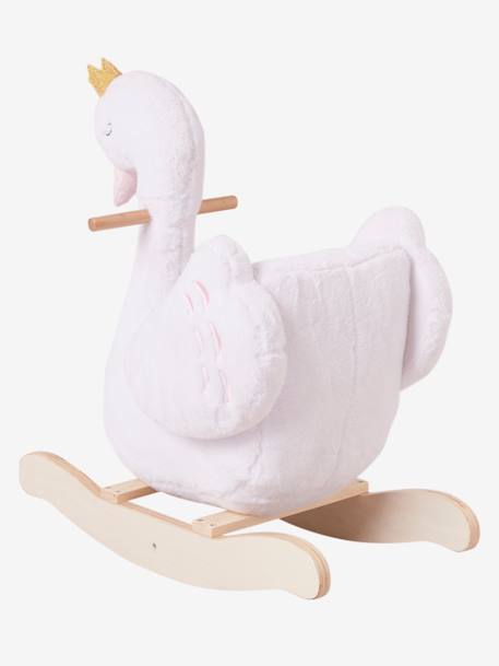 Cisne balancín para bebé blanco 