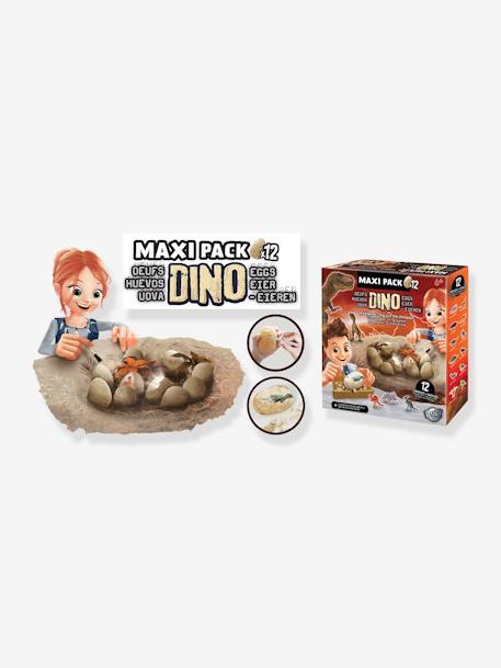 Maxi pack 12 huevos de dinosaurio - BUKI naranja 