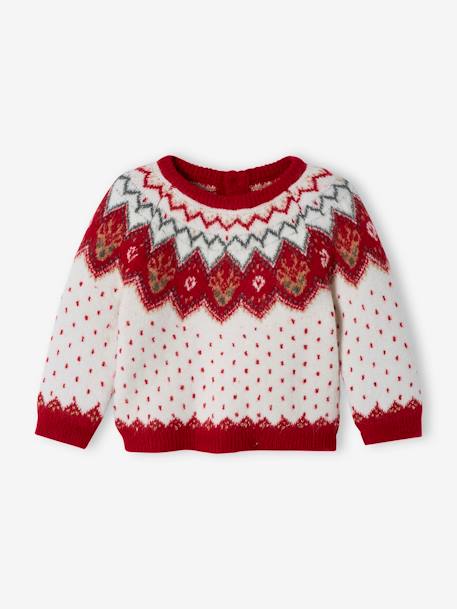 Bebé-Sudaderas, jerséis y chaquetas de punto-Jersey de Navidad para bebé