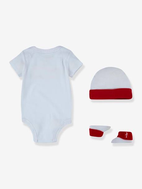 Conjunto de 3 prendas Batwin de Levi's®, para bebé blanco+rosa 