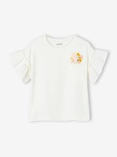 camisetas-Niña-Camisetas-Camiseta con mangas con volantes de bordado inglés, para niña