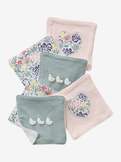 Puericultura- Cuidado del bebé-Pack de 6 toallitas lavables