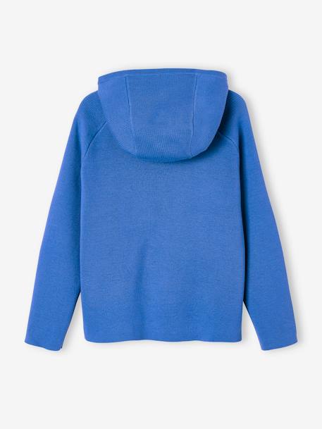 Jersey con capucha para niño azul+ocre 
