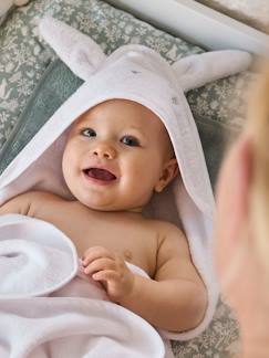 Preparar la llegada del Bebé - El baño-Capa de baño + manopla de algodón orgánico