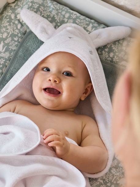 Sueños Estrellados-Bebé-Capa de baño + manopla de algodón orgánico