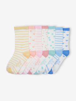 -Pack de 7 pares de calcetines para niña para toda la semana
