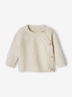Bebé-Jersey de punto tricot con abertura delante para bebé