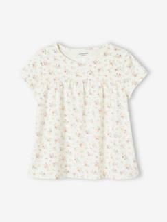 Toda la selección VB + Héroes-Camiseta estilo blusa con flores, para niña