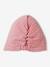 Sombrero estilo fular anudado liso para bebé niña rosa maquillaje 