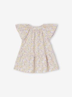 -Vestido con estampado de flores mangas mariposa para bebé