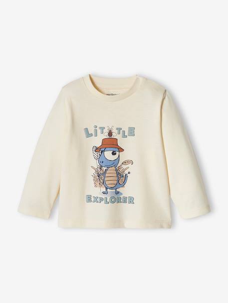 Bebé-Camisetas-Camisetas-Camiseta con estampado de manga larga para bebé