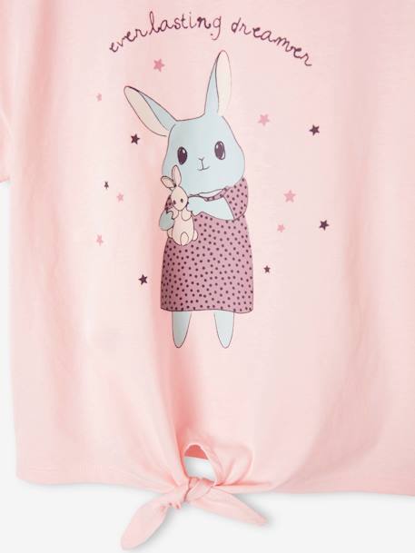 Pijama ancho «Conejo» para niña rosa rosa pálido 
