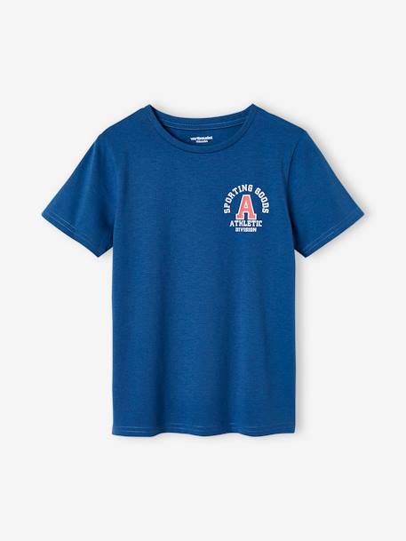 Camiseta deportiva con motivos, para niño azul eléctrico+gris jaspeado+GRIS MEDIO JASPEADO 