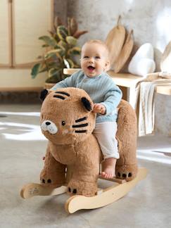 Juguetes- Primera edad-Balancines, andadores, correpasillos y cochecitos-Tigre balancín de madera, para bebé FSC®