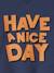 Sudadera con mensaje 'Have a nice day' para niño azul pizarra 