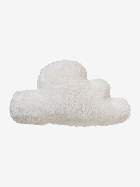 Cojín «Nube» de tejido de sherpa BEIGE CLARO LISO 