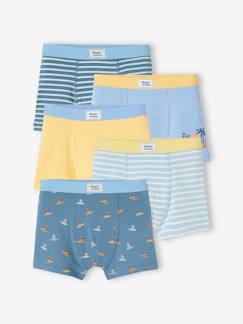 Pijamas y bodies bebé-Pack de 5 bóxers «stretch» para niño «Surf»