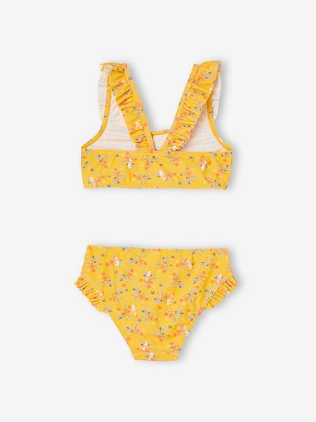 Bikini para niña amarillo 