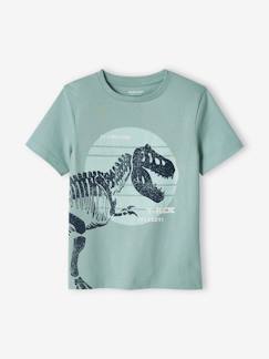 Ecorresponsables-Niño-Camiseta con dinosaurio gigante, para niño