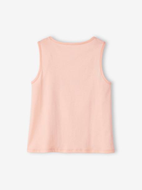 Camiseta de tirantes fantasía con texto para niña - Basics rosa rosa pálido 